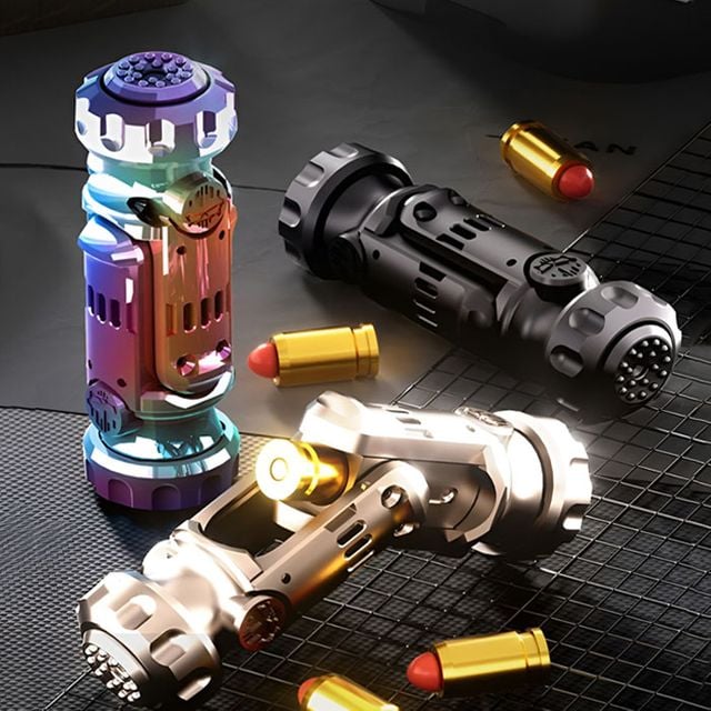 원터치 EDC 스턴 메탈 스피너 권총, 블랙, 1개