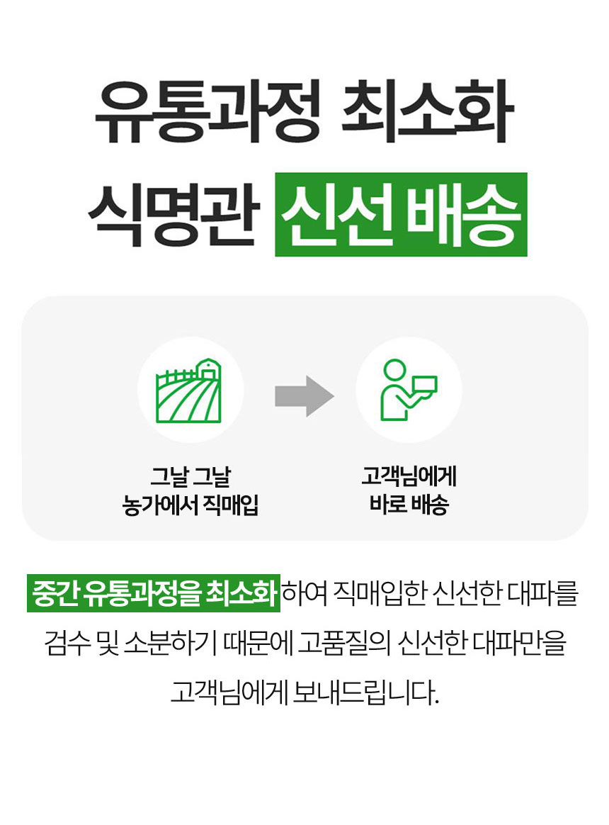 산지직송 흙대파 대파, 흙대파 2kg 상세 이미지 2