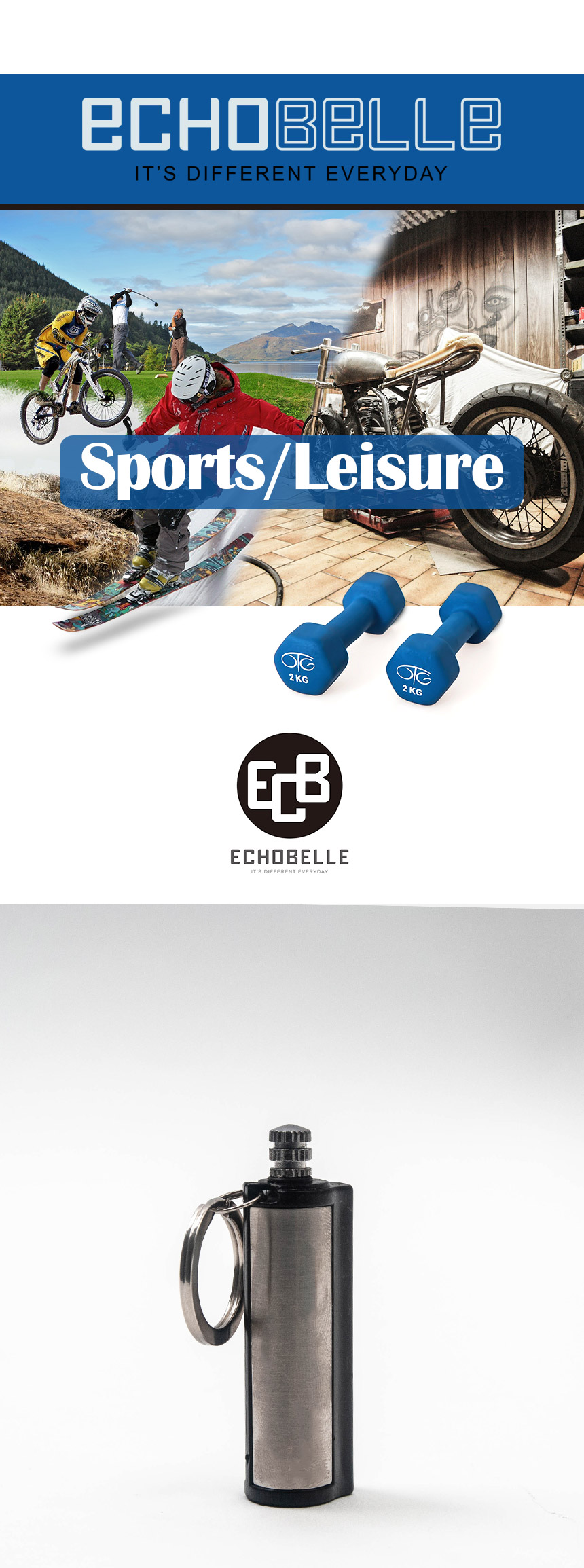 ECHOBELLE 파이어스틸 부싯돌, 실버, 1개 상세 이미지 1