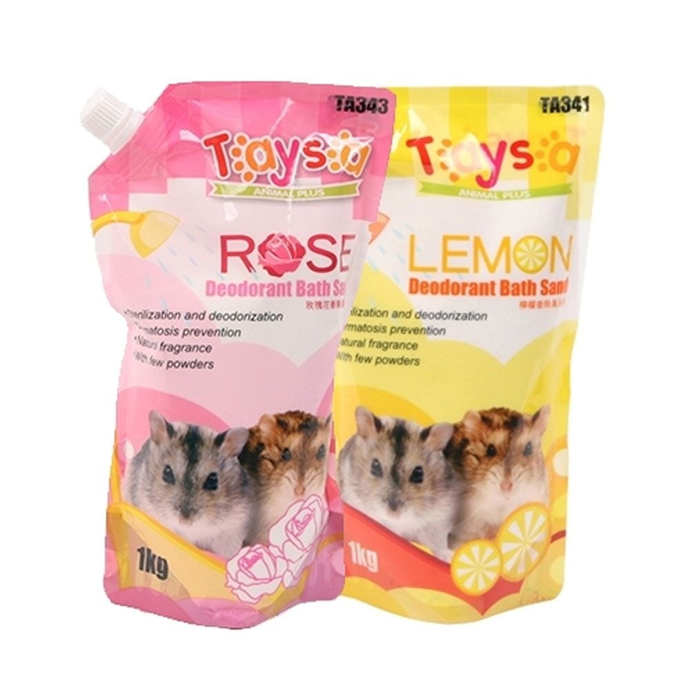 에이사 햄스터 목욕 모래, 레몬향, 1kg, 4개