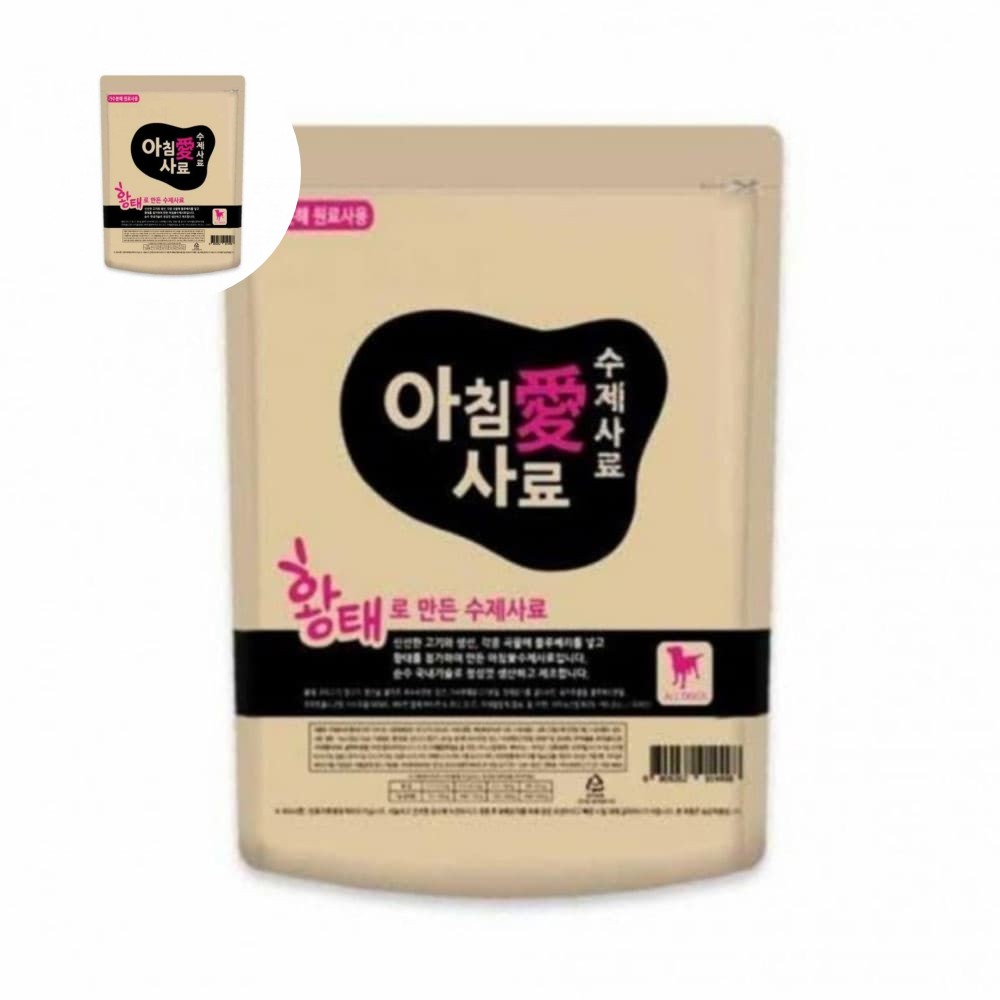 아침애 강아지 사료 황태 수제사료, 1kg, 1개