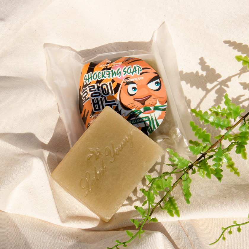 라벨영 쇼킹솝 카밍버전 호랑이비누, 100g, 3개