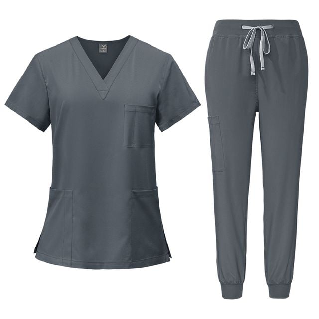 유니보르 간호복 유니폼 병원복, 라이트블루, 2XL