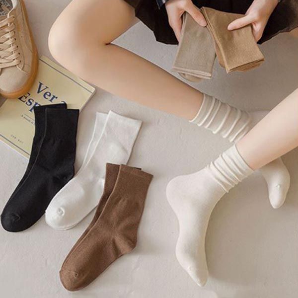 버터 데일리 중목 양말 여성용 믹스 10개