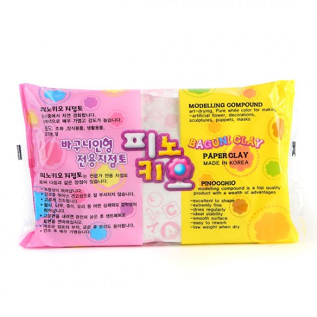 피노키오 바구니 지점토, 하양, 400g, 30개 상품 이미지