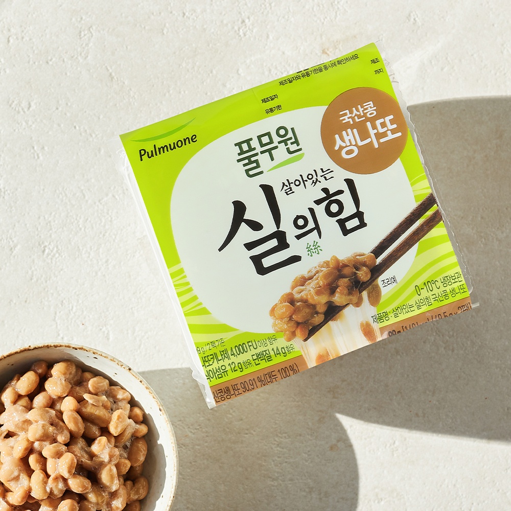 풀무원 국산콩 생나또, 49.5g, 2팩, 12개 상세 이미지 3