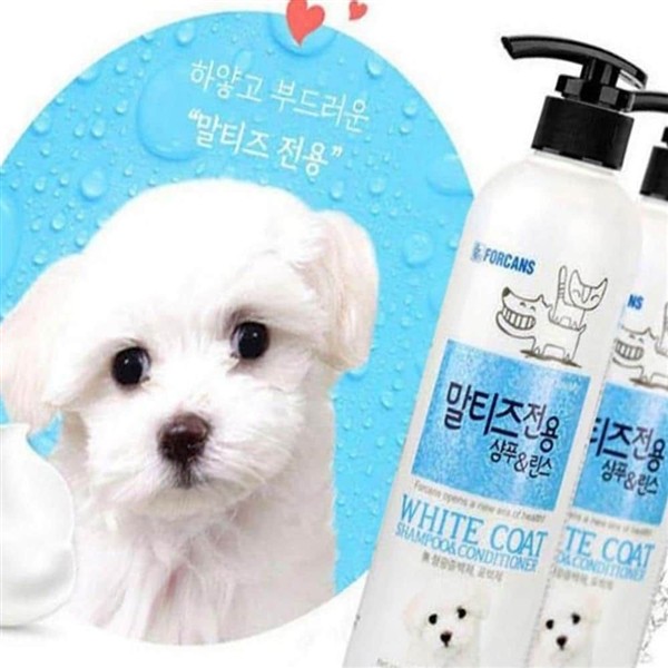 포켄스 말티즈 전용 샴푸 린스, 550ml, 1개