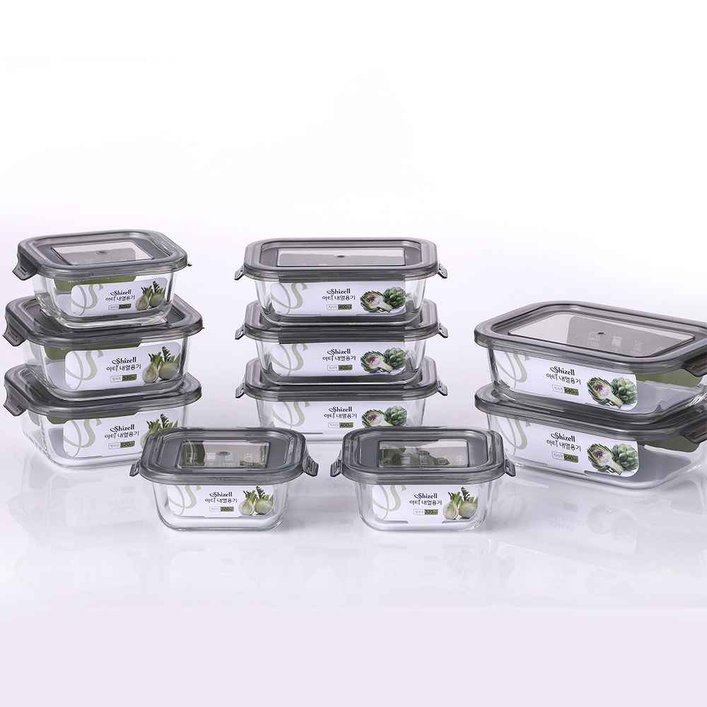 쉬젤 아티 내열유리 혼합 10종 세트, 320ml 3개 + 400ml 3개 + 520ml 2개 + 640ml 2개, 1세트 상품 이미지 1
