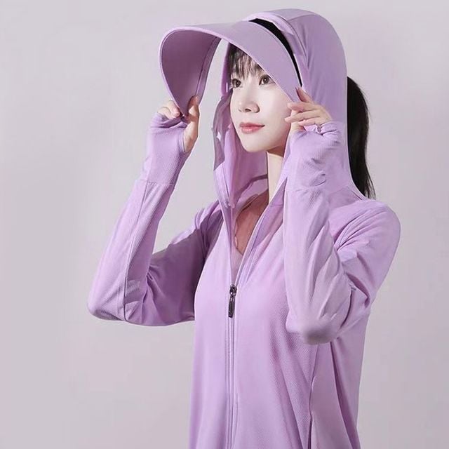 여름 아이스쿨 후드 래쉬가드 아웃도어 운동 피부보호, 그레이, FREE(XL), 1개