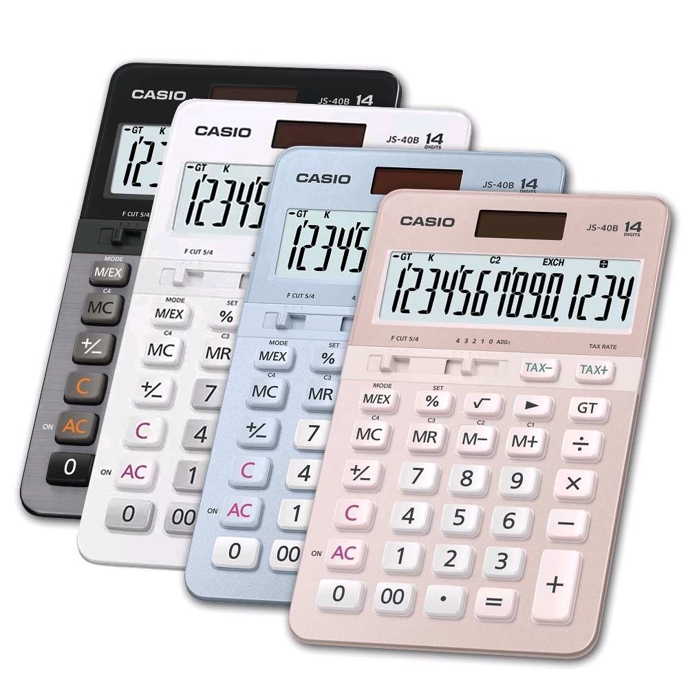 카시오 계산기 JS-40B 핑크, 1개