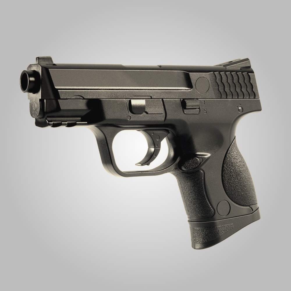 아카데미 MP9C 전동핸드건, 성인용, 블랙, 1개