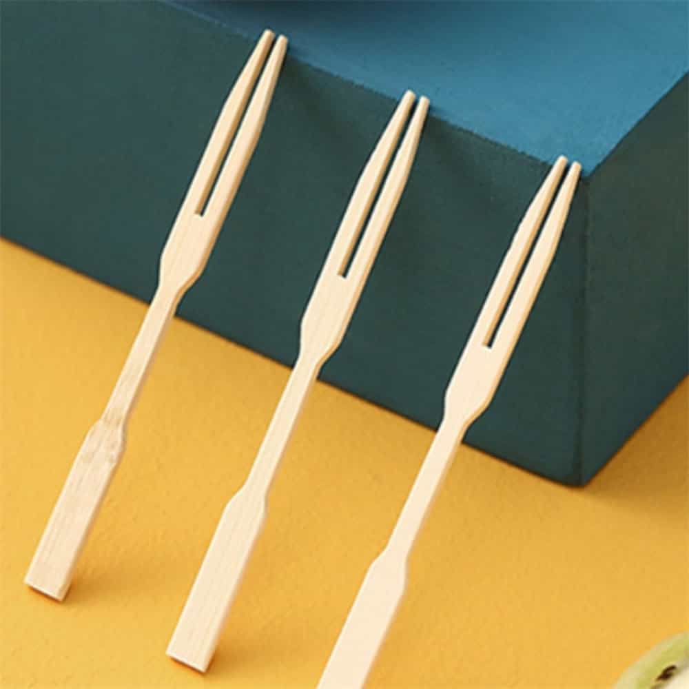 RizPick 나무 포크, 100개입, 1개