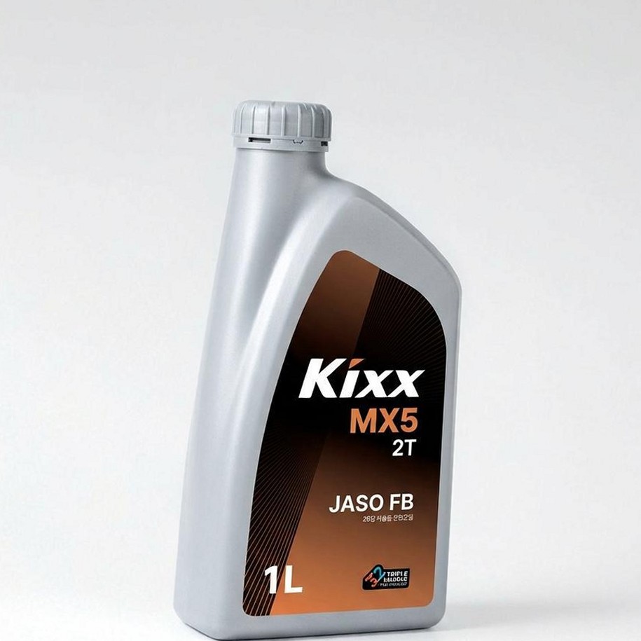 Kixx MX5 2T 2행정 엔진오일, JASO FB, 1L, 1개