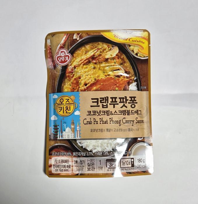 오뚜기 오즈키친 크랩푸팟퐁 코코넛크림 스크램블드에그, 180g, 10개