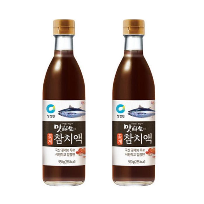 청정원 맛선생 꽃게 참치액, 950g, 2개