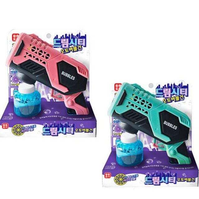 회오리 드림시티 오토 스핀 버블건, 색상랜덤, 1개