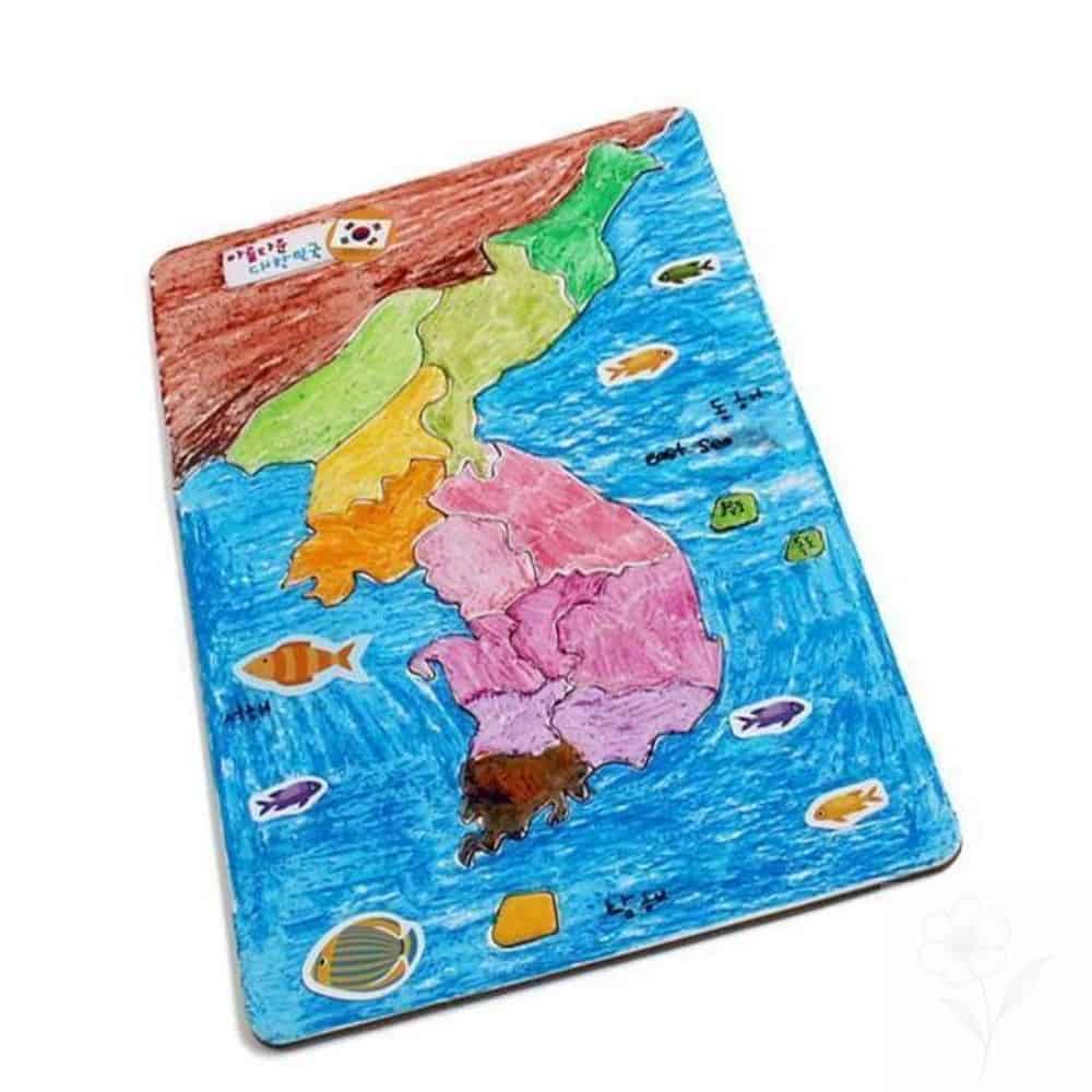 한국지도퍼즐, 대형, 1개