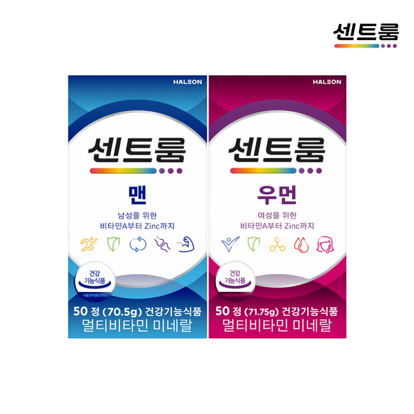 [토스쇼핑] 센트룸 맨 플러스 50정 + 우먼 플러스 50정, 1세트 (27,040원 / 무료)