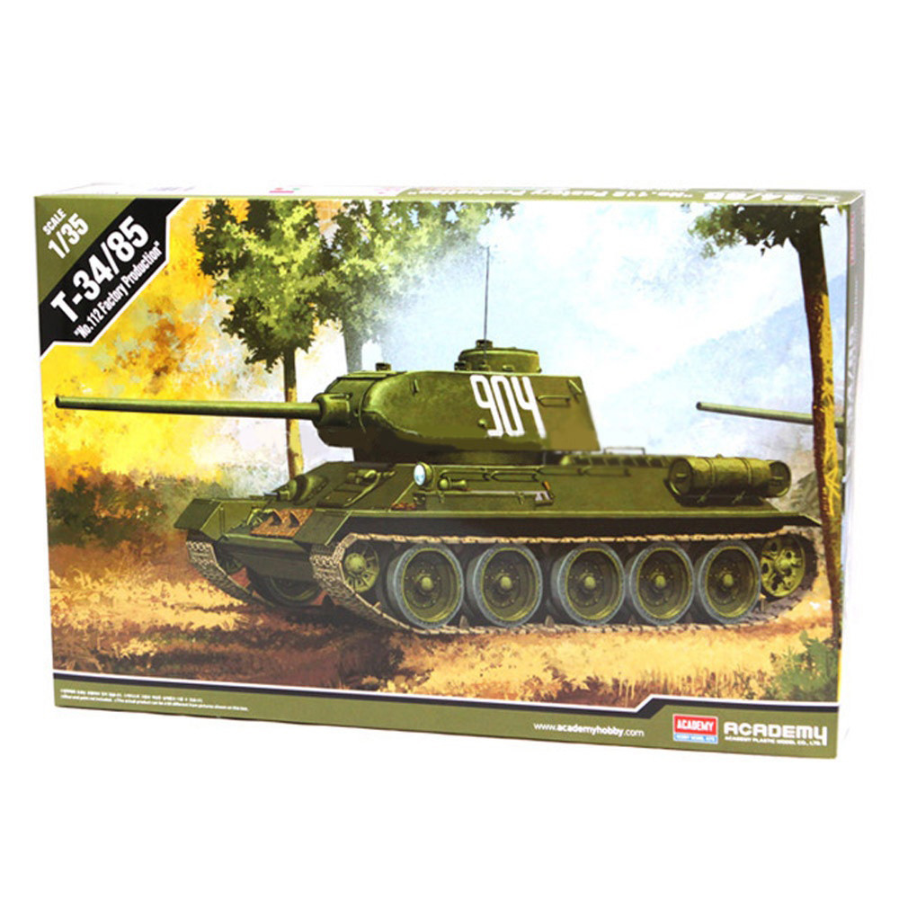 아카데미 T-34/85 러시아 중전차 프라모델, 1/35, AC13290, 1개