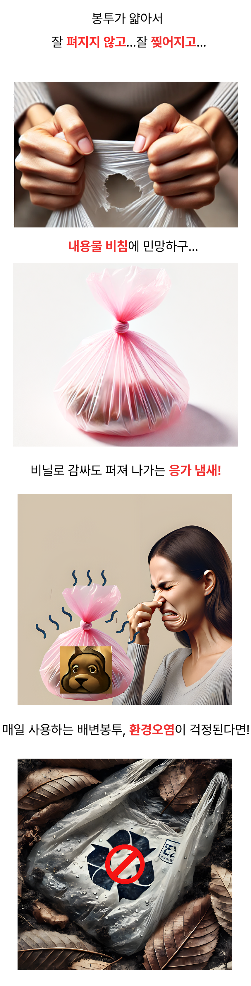 글로파이 강아지 배변봉투 리필 생분해, 300매, 1세트 상세 이미지 2