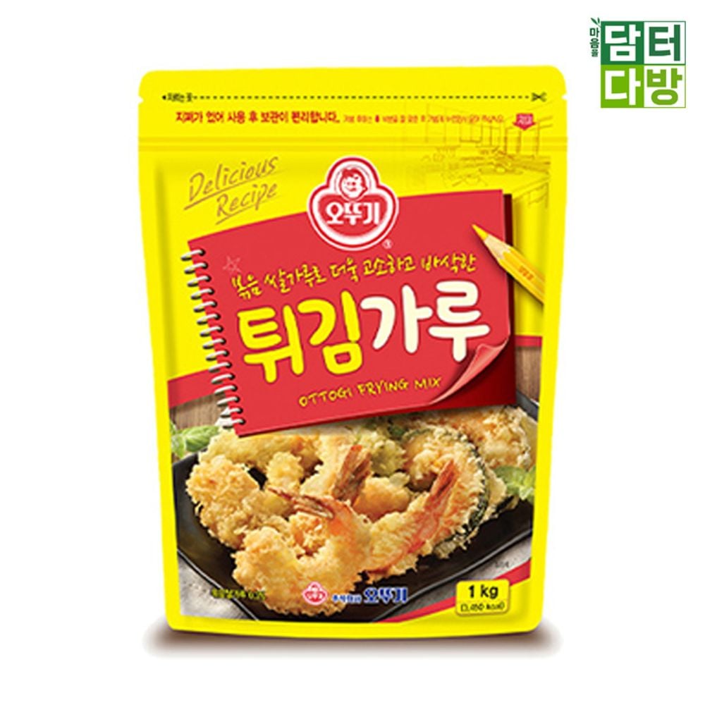 오뚜기 튀김가루, 1kg, 3개