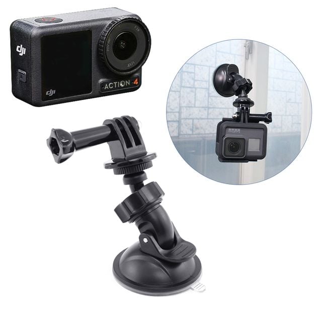 DJI 오즈모 액션 4 호환 액션캠 차량용 석션컵 마운트, 1개