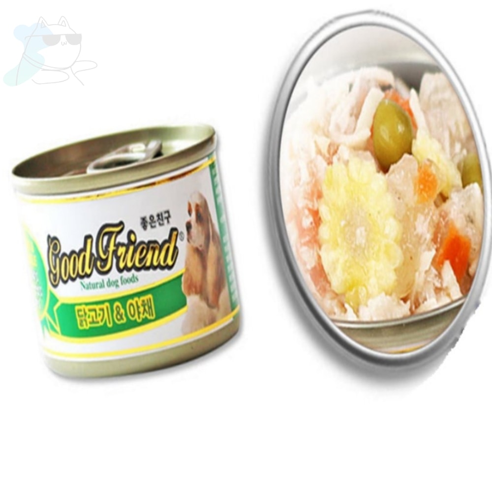 좋은친구 굿프랜드 강아지캔 닭고기 야채, 100g, 24개