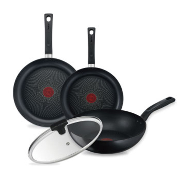 리퍼 테팔 인덕션 티타늄 마스터쿡 4종, 프라이팬, 22cm, 1개 + 28cm, 1개 + 볶음팬, 28cm, 1개 + 유리뚜껑, 28cm, 1개 상품 이미지 1