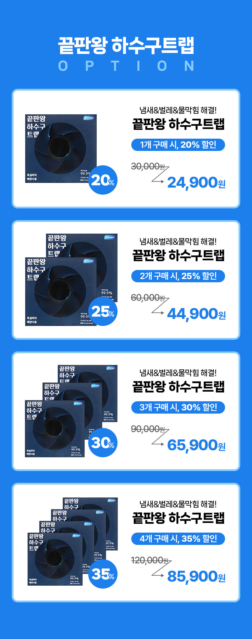 에어스케이프 끝판왕 하수구트랩, 1개 상세 이미지 4