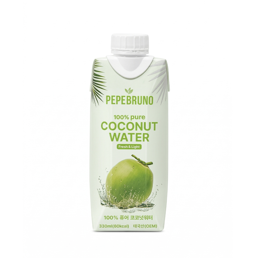 페페브루노 코코넛 워터 퓨어, 330ml, 12개 상세 이미지 2