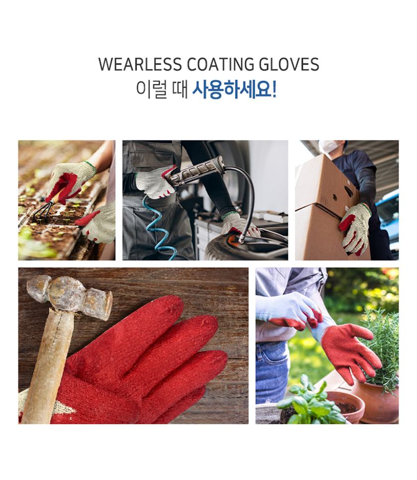프로덕트랩 웨어리스 반코팅장갑, 화이트, 100쌍 상세 이미지 3