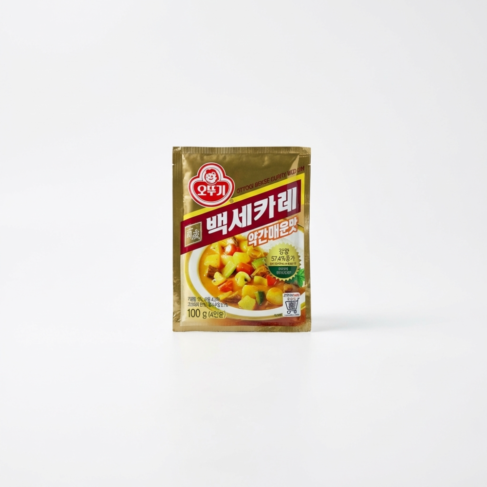 오뚜기 백세카레 약간매운맛, 100g, 6개