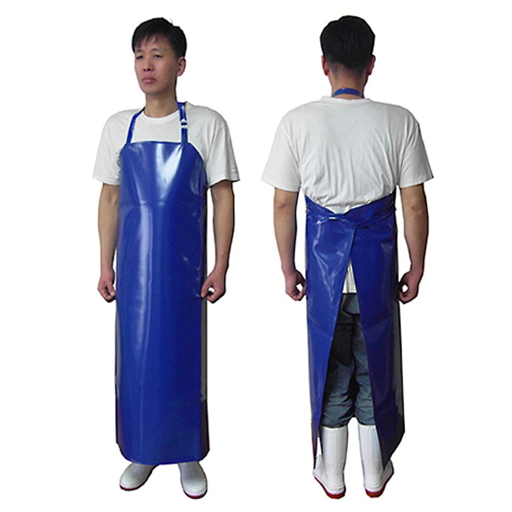 방수 양면 앞치마, 청색, 중, 1개
