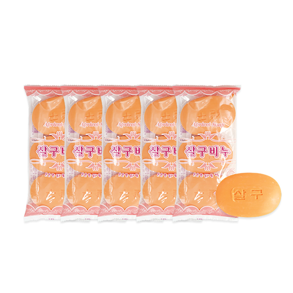 살구 화장 비누, 90g, 15개 상품 이미지 1
