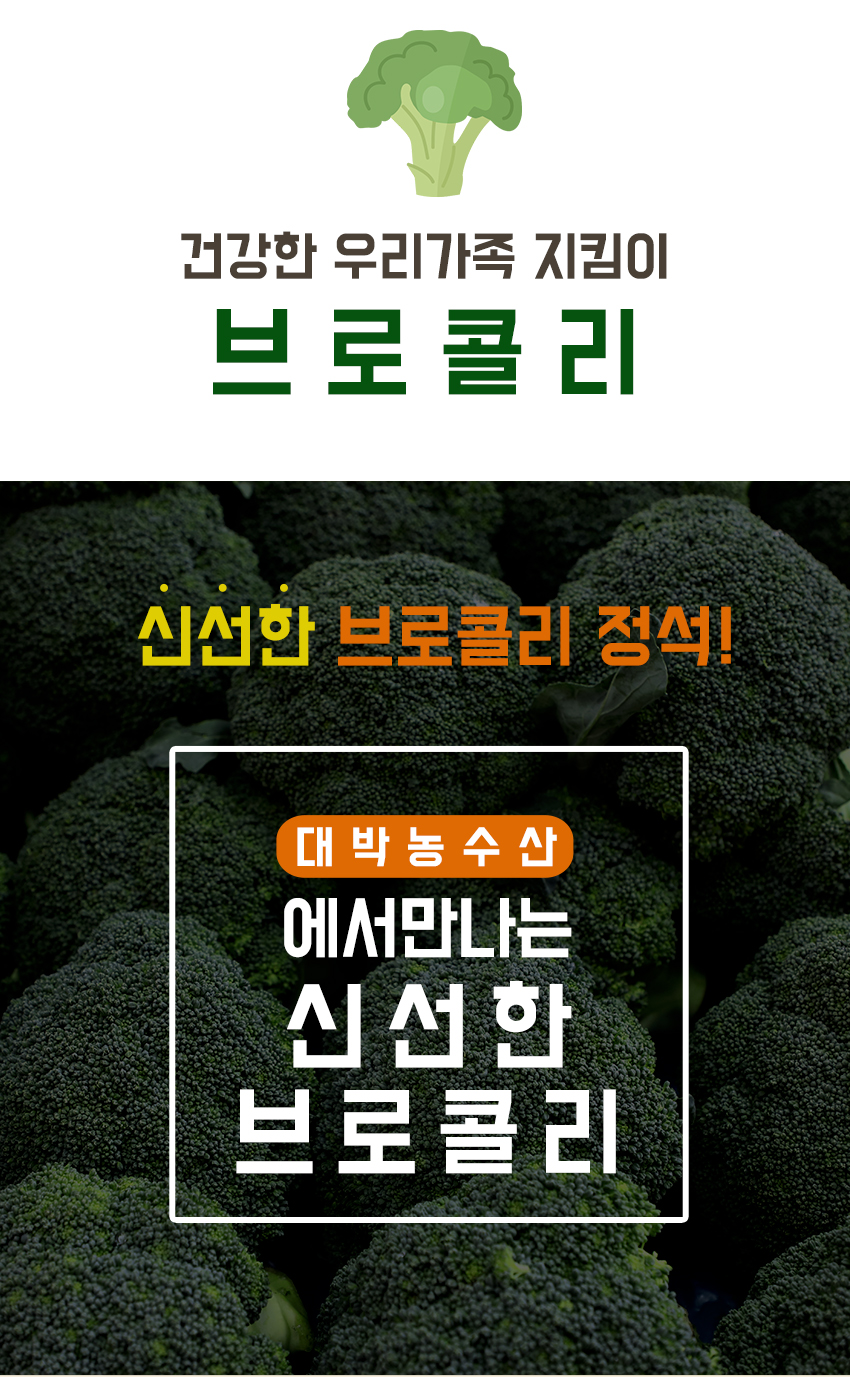 대박농수산 제주 햇 브로콜리, 특품, 1kg, 1박스