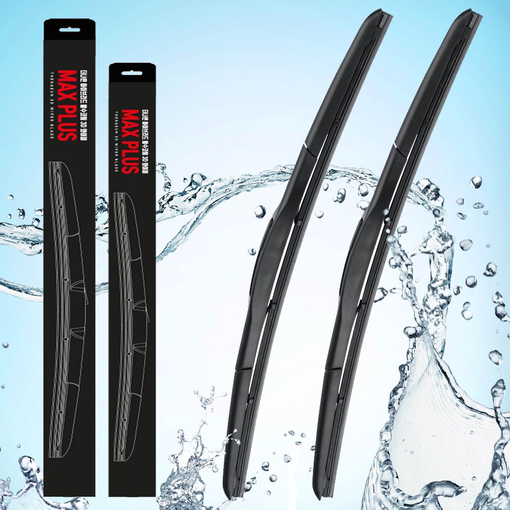 더나은 하이브리드 3세대 MAX PLUS 실리콘 발수 와이퍼, 450mm(18) 2개 + 600mm(24) 2개, 후크타입, 1개