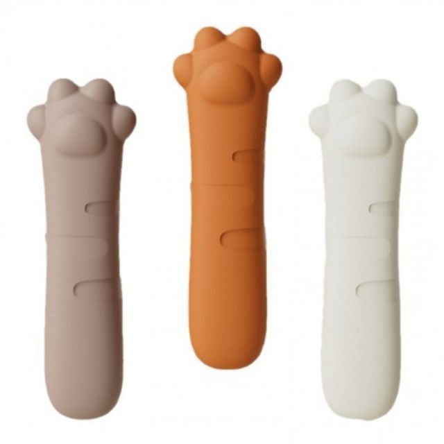고양이 문손잡이 커버, 라이트브라운, 2개