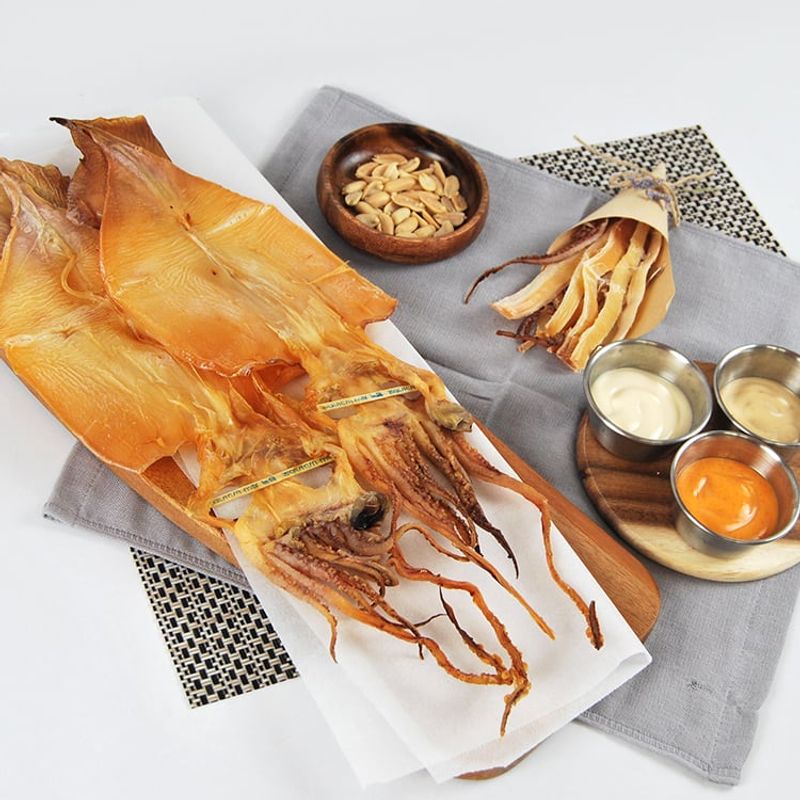 국내산 촉촉오징어 왕특대 8미 + 오징어채 1봉, 770g, 1개 상세 이미지 3