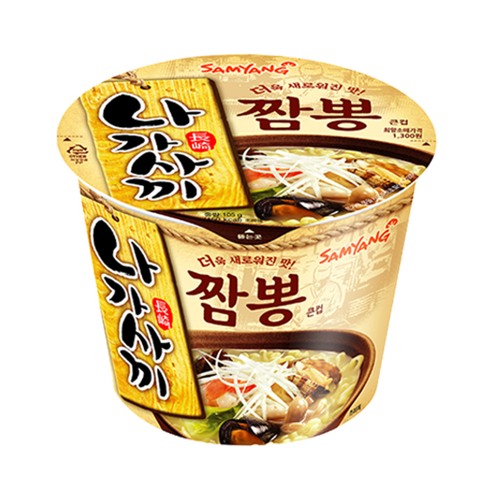 삼양식품 나가사끼 짬뽕 큰컵, 105g, 8개