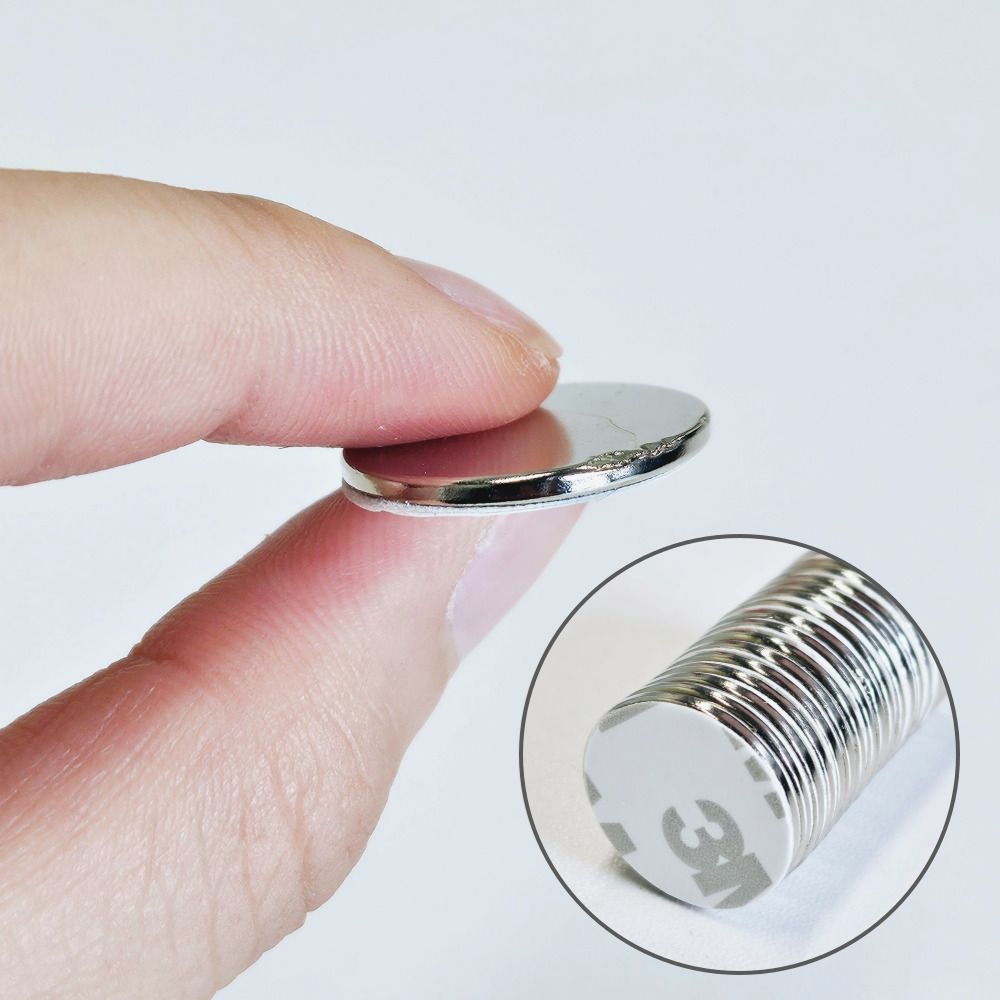 네오디움 원형자석 접착형, 20x2mm, 1개