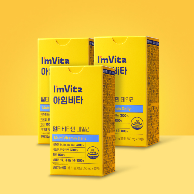 아임비타 멀티비타민 데일리, 850mg, 60정, 3개