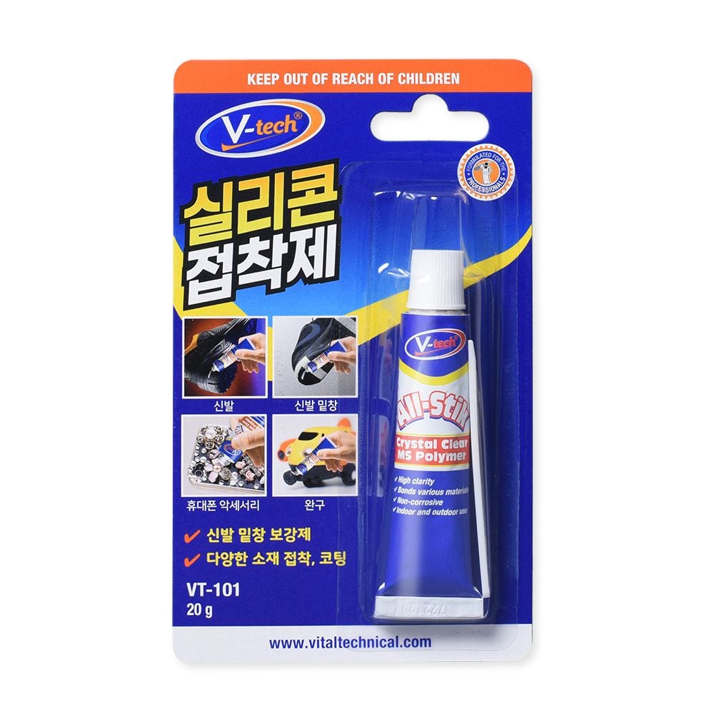 브이텍 실리콘 접착제, VT-101, 20g, 1개