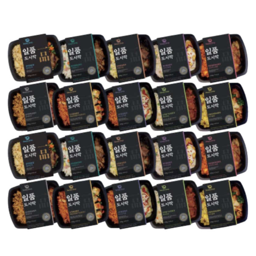 다즐샵 일품 도시락 10종, 220g, 20개