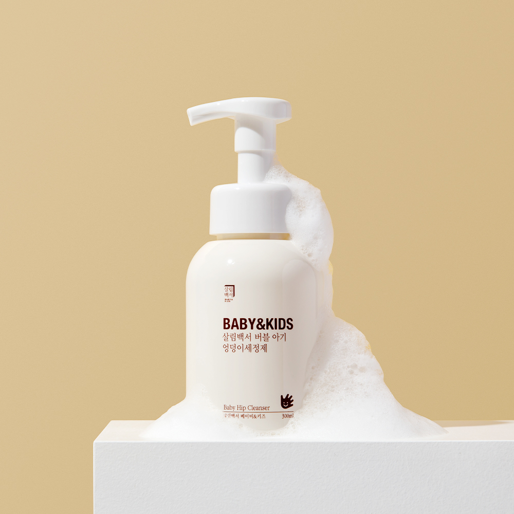 살림백서 베이비 앤 키즈 버블 아기 엉덩이세정제, 300ml, 2개