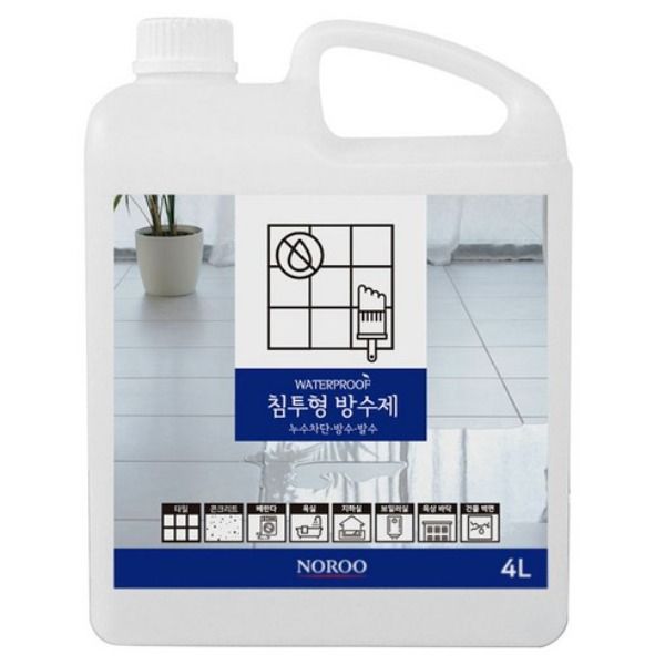 노루페인트 침투형 방수제, 투명, 4L, 1개