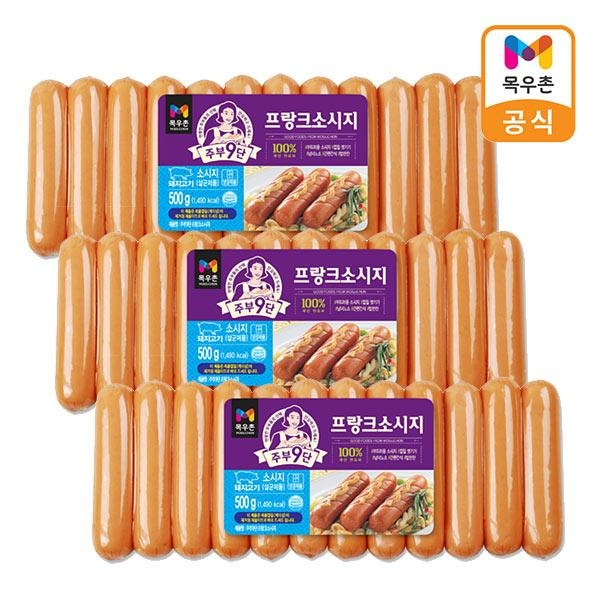 목우촌 주부9단 프랑크 소시지, 500g, 3개 상세 이미지 2