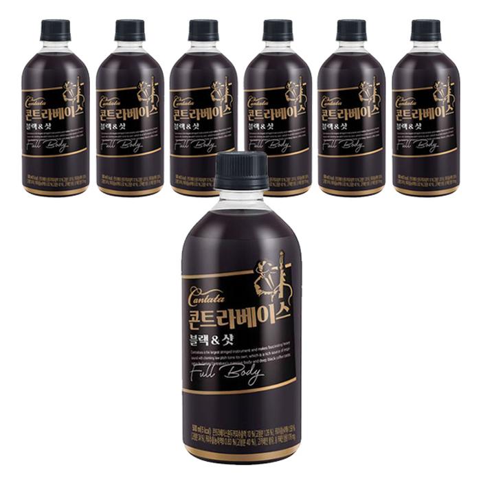 롯데칠성 칸타타 콘트라베이스 블랙 샷, 500ml, 24개, 1개 상세 이미지 2