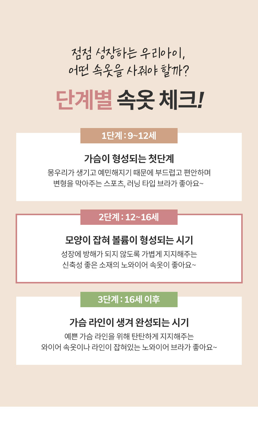 르브니 주니어 이너웨이 브라 2단계, 화이트, 1개 + 블루, 1개, XL, 2개 상세 이미지 3