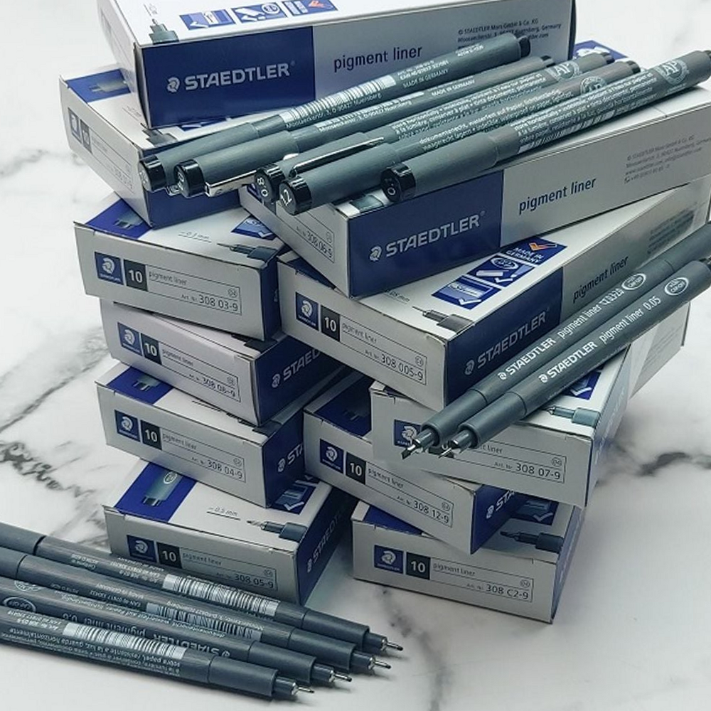 스테들러 피그먼트 라이너 308, 블랙, 0.1mm 01-9, 1개 상품 이미지