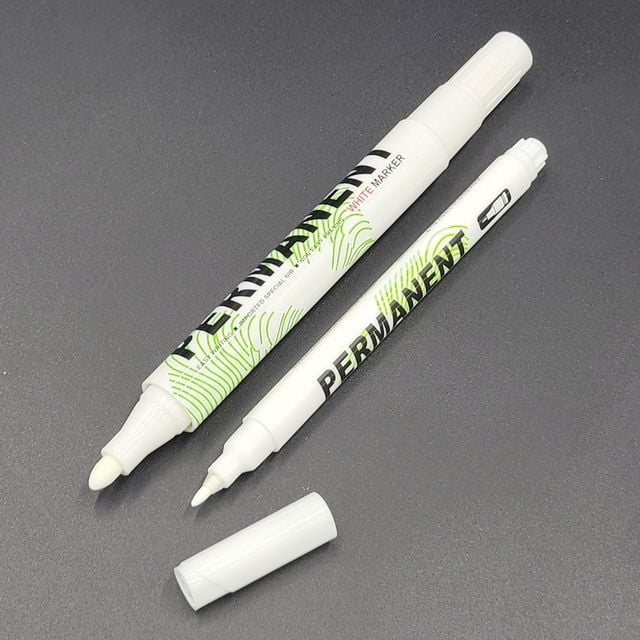 HYUN 유성 페인트 마커펜, 화이트, 1mm, 1개 상품 이미지